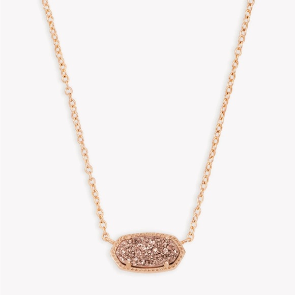 Kendra Scott Jewelry - Kendra Scott- Elisa rose gold pendant necklace in rose gold drusy